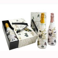Geschenk-Set Alma Atlantica Bubbles Tasche mit 2 Flaschen
