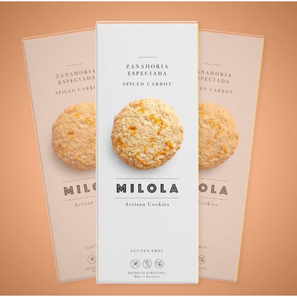 Cookie Spicy Carrot Milola, 140g
