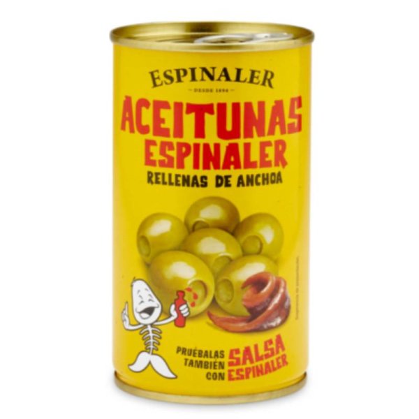 Oliven gefüllt mit Sardellen Espinaler, 350/150g