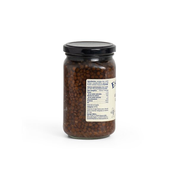 Gekochte Belugalinsen natur Lentejas Beluga al natural cocida Espinaler, 280g