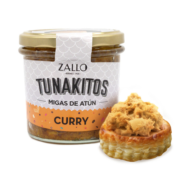 Thunfischkrümel Tunakitos Curry ZALLO (Glas) 220/150g