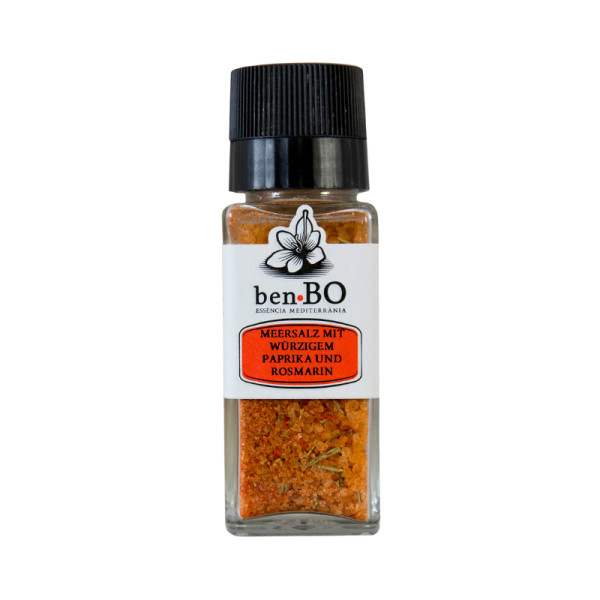 Salz mit Paprika und Rosmarin benBO mit Mühle, 100g