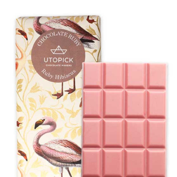 Ruby Schokolade mit Hibiskus Utopick, 90g
