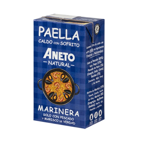 Caldo Paella con Sofrito Aneto 100% natural, 100cl