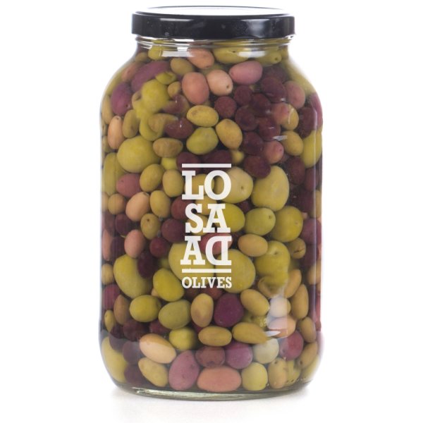Oliven Carmona Mix aus grünen und schwarzen Oliven o/s Losada, 2,35kg