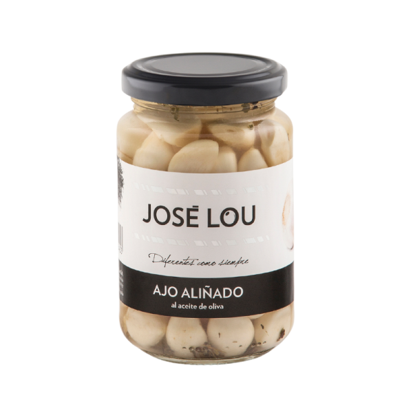 Feinster marinierter Knoblauch aus Spanien José Lou, 370g/250g