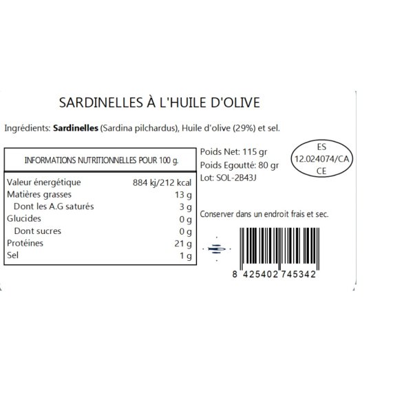 Sardinillas Sardinen Felisa Gourmet, 115g