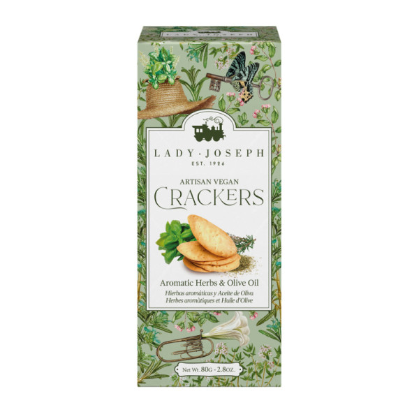 Crackers Aromatic Herbs & Olive Oil Lady Joseph, 100g