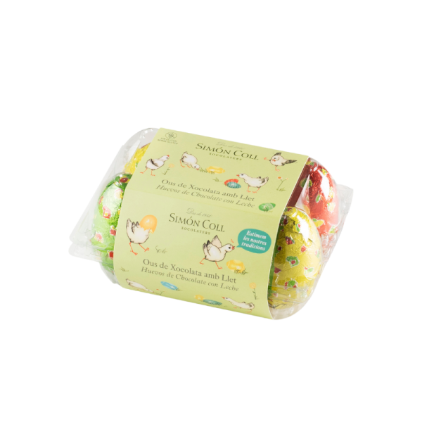 Schokoladen-Ostereier Huevos Chocolate Simon Coll, 6 x 25g