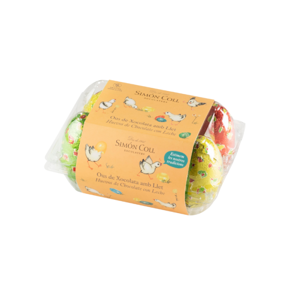 Schokoladen-Ostereier Huevos Chocolate Simon Coll, 6 x 25g