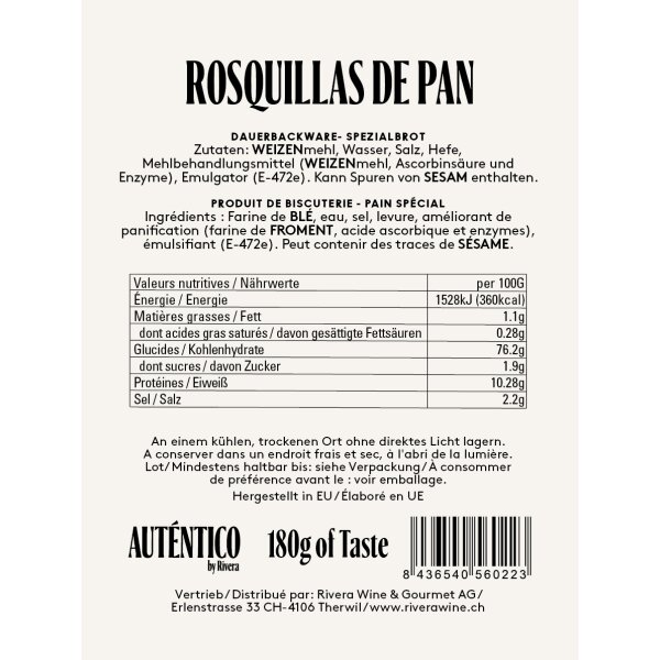 Rosquillas de Pan AUTENTICO Tapas-Brot,180g