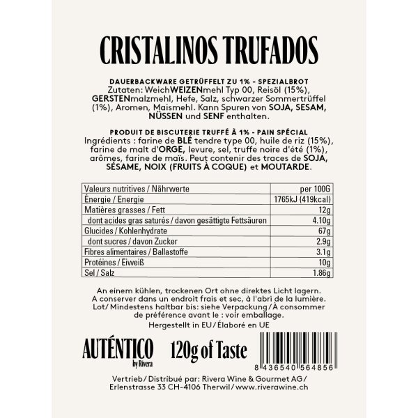 Cristalinos Trufados AUTENTICO Grissini-Brot,120g