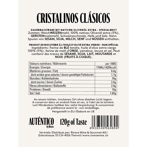 Cristalinos Clasicos AUTENTICO Grissini-Brot,150g