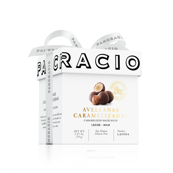 Haselnuts Caramelised 38% Cocoa PANCRACIO, 70g