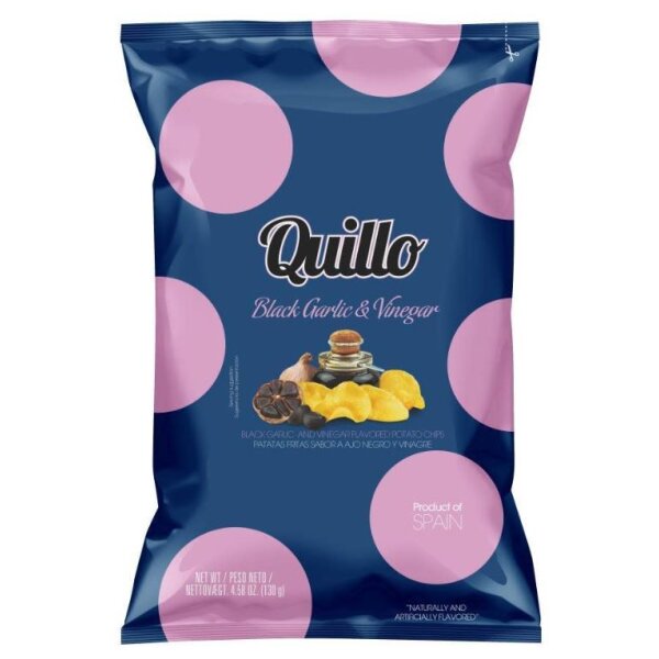 Chips Black Garlic & Vinager Quillo, 130g