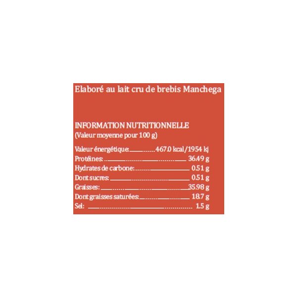 Manchego Rohmilch-Schafskäse 1605 Selección 7 meses Queseria 1605, ca. 3 Kilo