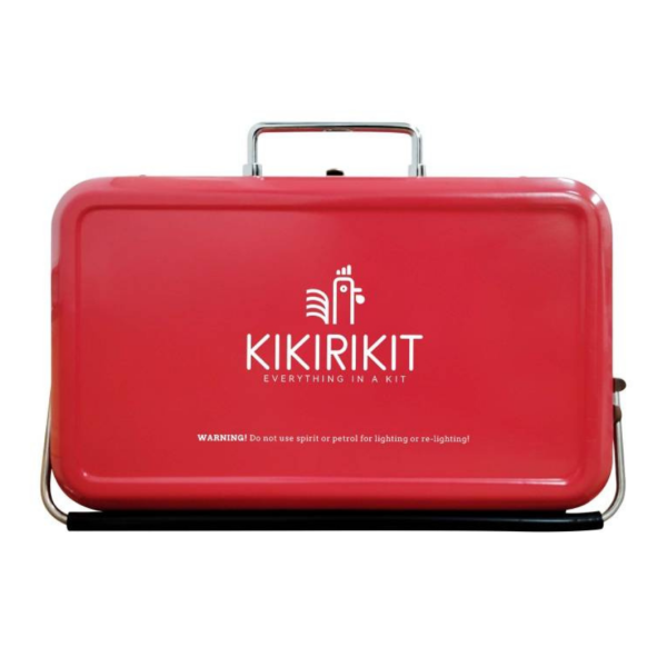 BBQ Mini Grill Red Kikirikit Inox