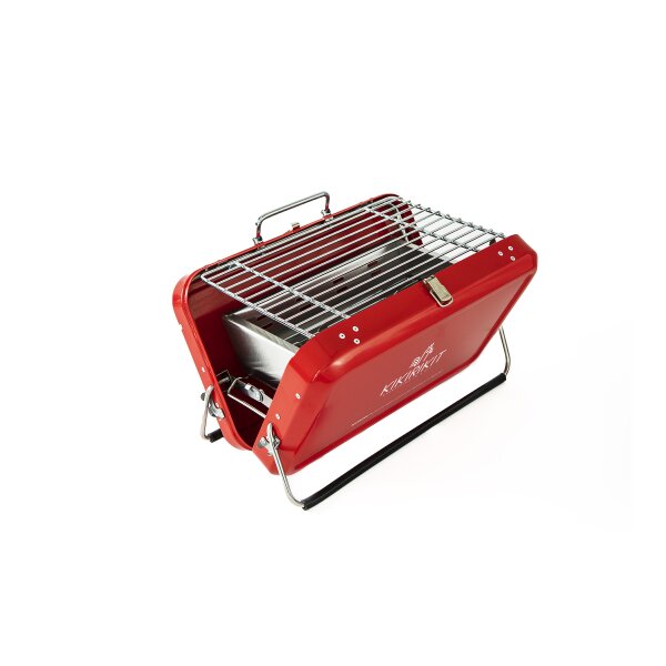 BBQ Mini Grill Red Kikirikit Inox