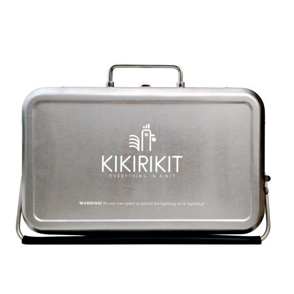 BBQ Mini Grill Silver Kikirikit Inox