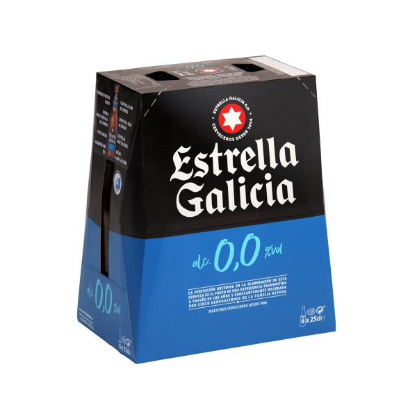 Bier Estrella Galicia 0,0% Alkoholfrei, 25cl