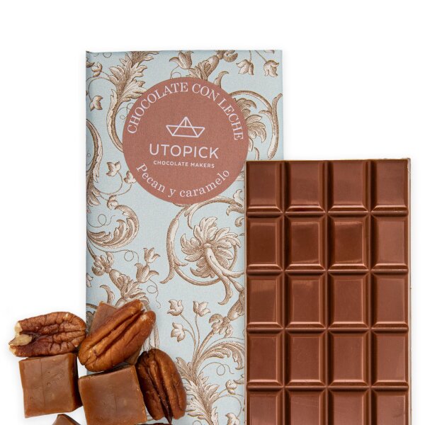 Milchschokolade mit Pekannüssen Caramel Utopick, 80g