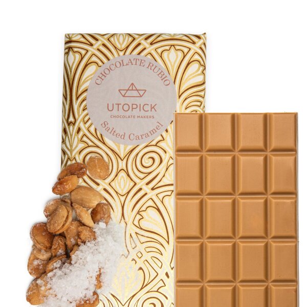 Schokolade Salted Caramel mit Mandeln Utopick, 80g