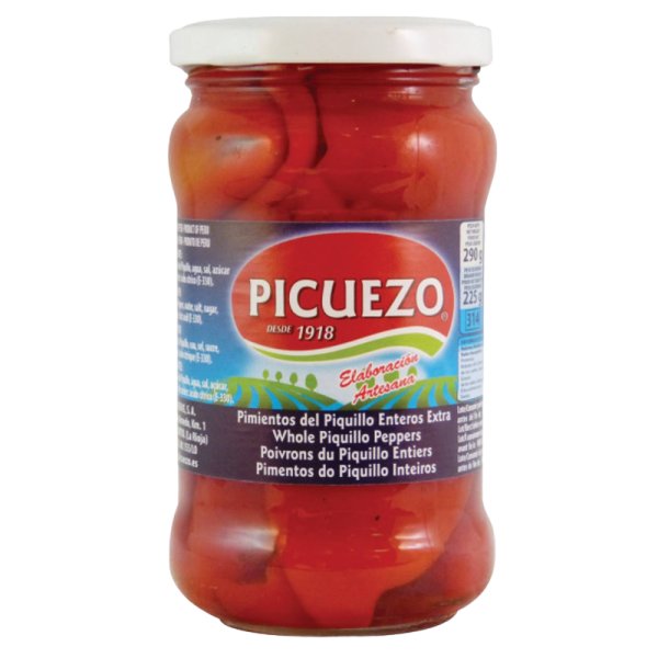 Geröstete Paprika Pimientos del Piquillo Picuezo im Glas 290/225g