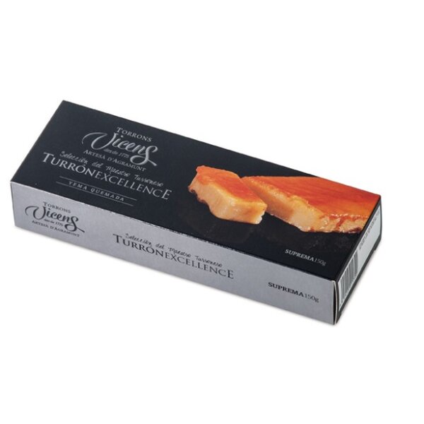 Turron Yema tostada Eigelb-Nougat Excellence, Vicens 150g