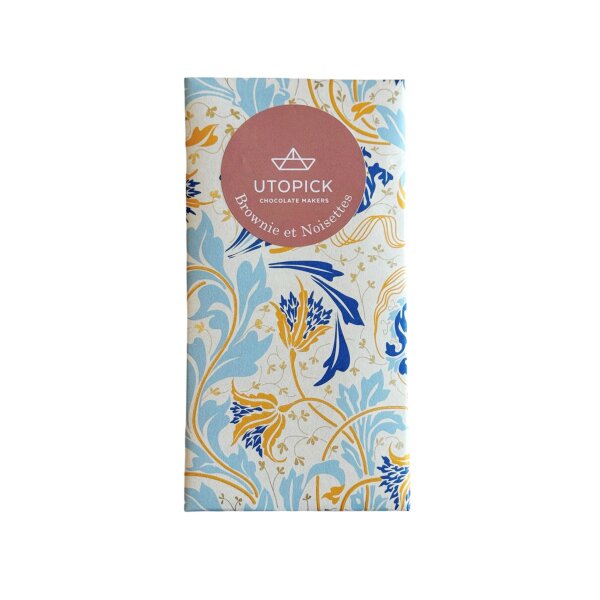 Brownie & Haselnüsse Schokolade Utopick, 80g