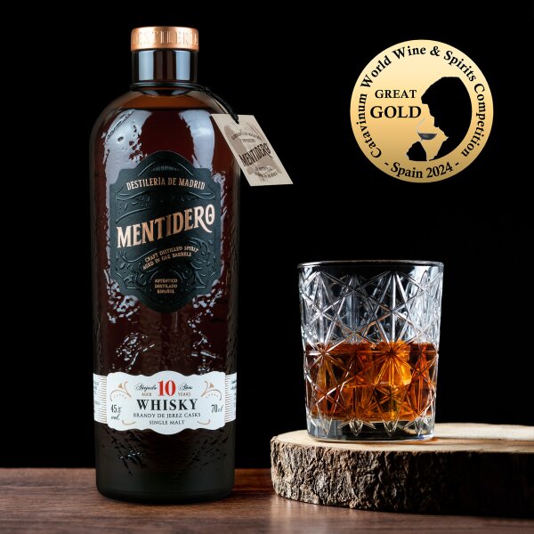 Whisky El Mentidero Aged 10 Years Single Malt 45% Vol., 70cl