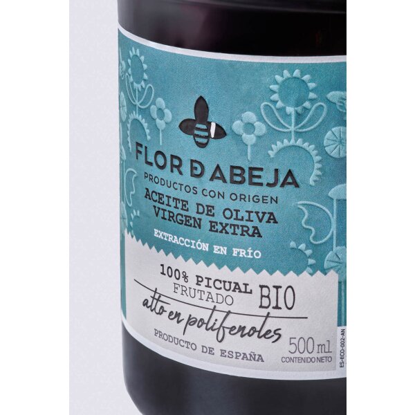 Olivenöl Flor de Abeja Picual Nobleza del Sur BIO, 500ml