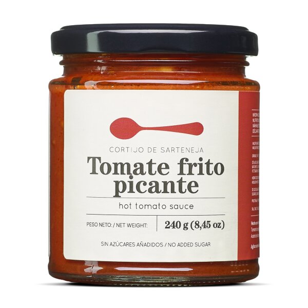 Salsa Tomate frito picante Cortijo de Sarteneja Gourmet, 240g