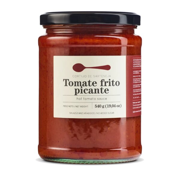 Salsa Tomate frito picante Cortijo de Sarteneja Gourmet, 540g
