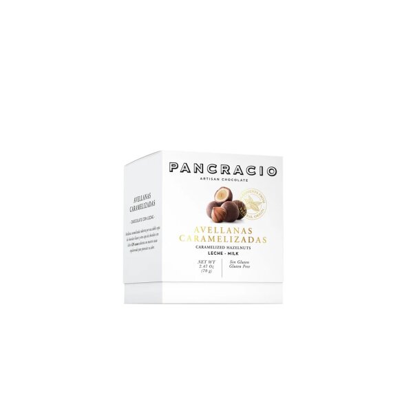 Haselnuts Caramelised 38% Cocoa PANCRACIO, 70g