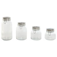 Dose IT Klein1 Glas mit Steingutdeckel