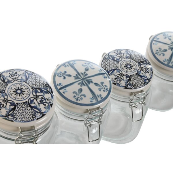Dose IT Mittel Glas mit Steingutdeckel
