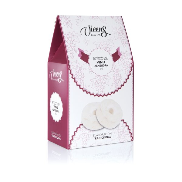Rosco de Vino mit Mandeln, Vicens 288g