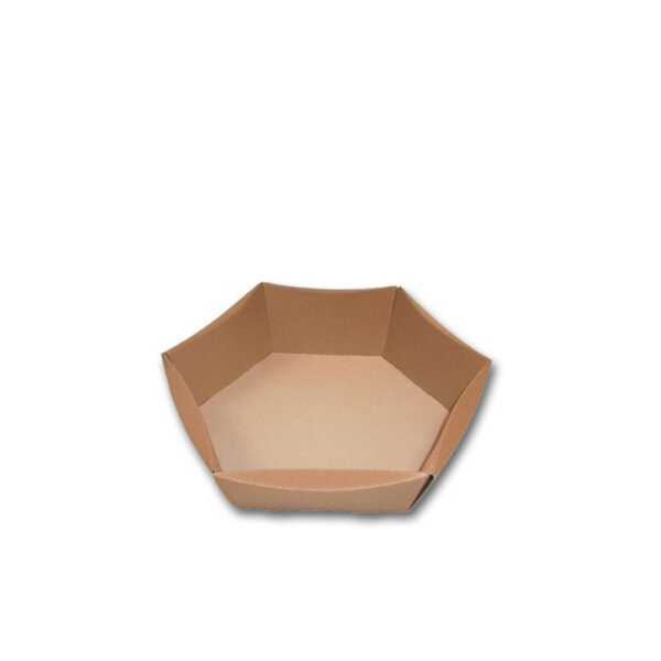 Geschenkkarton CL KLEIN 6-Eckig, BRAUN