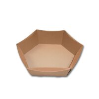 Geschenkkarton CL,GROSS 6-Eckig, BRAUN