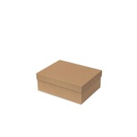 Kartonbox CL MIT Deckel Rot & braunem Wellkarton