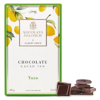 Dunkle Schokolade mit 70% Kakao und Yuzu Vicens 100g