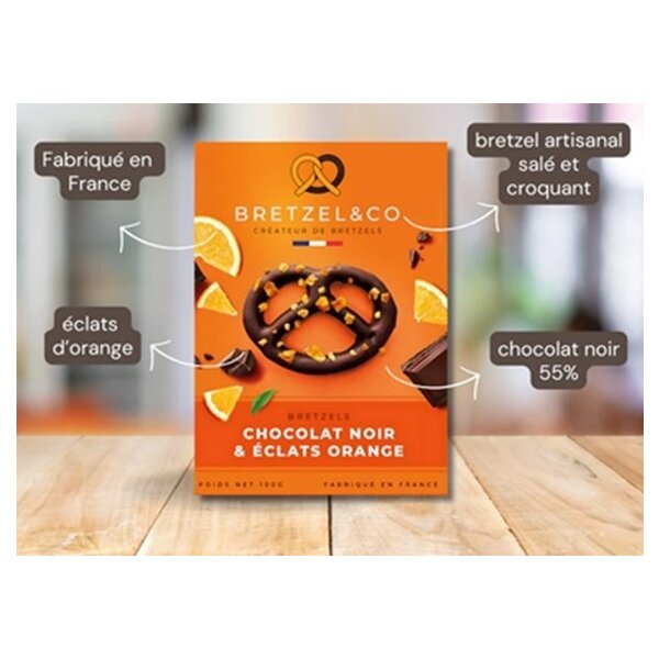 Bretzel schwarze Schokolade mit Orange 100g Bretzel & Co.