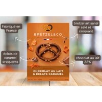 Bretzel Milchschokolade mit Karamell 100g Bretzel & Co.