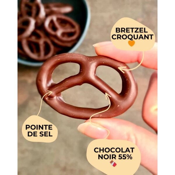 Bretzel mit schwarzer Schokolade 100g Bretzel & Co
