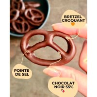 Bretzel mit schwarzer Schokolade 100g Bretzel & Co