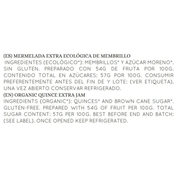 Membrillo Konfitüre Cortijo de Sarteneja BIO 250g