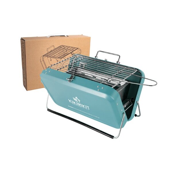 BBQ Mini Grill Turquoise Kikirikit Inox