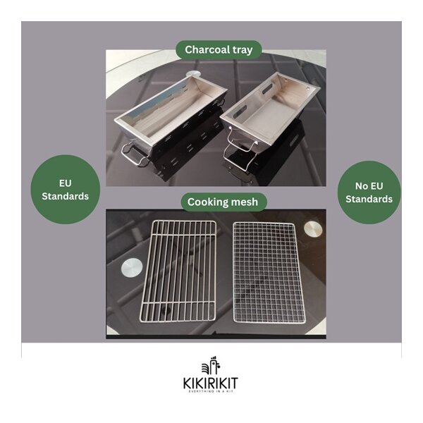 BBQ Mini Grill Turquoise Kikirikit Inox
