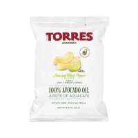 Chips mit Avodado Lime und schwarzer Pfeffer Torres, 125g