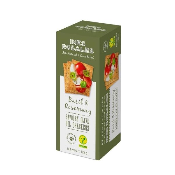 Ines Rosales Cracker Basilikum/Rosmarin 126g